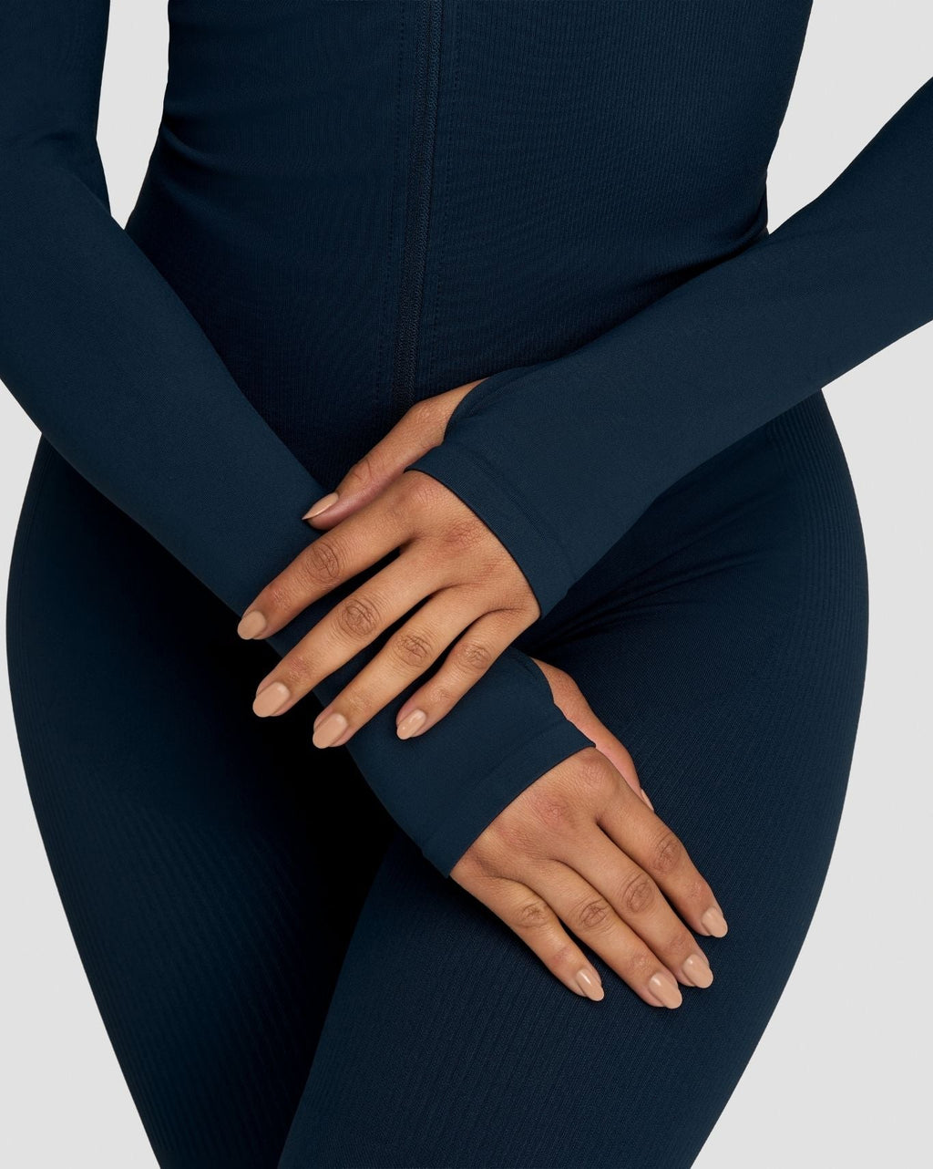 Elevate™ Compression Long Sleeve Jacket | Midnight Navy