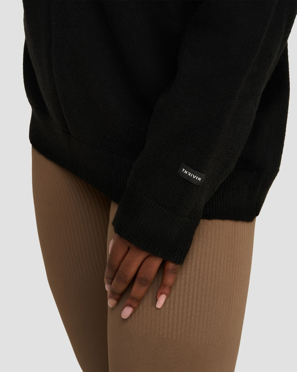 The Essential Collection Off The Shoulder Wool Blend Sweater Night Black