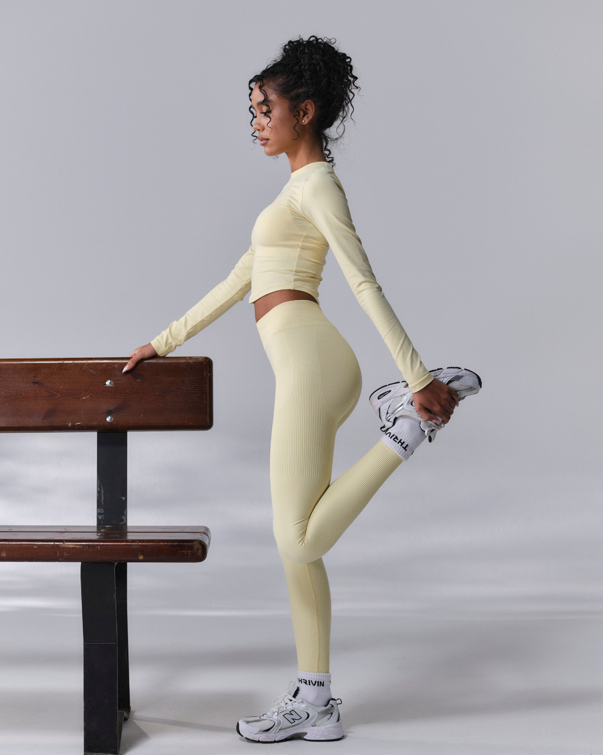 Elevate™ Sculpting High Waist Scrunch Leggings | Golden Butter