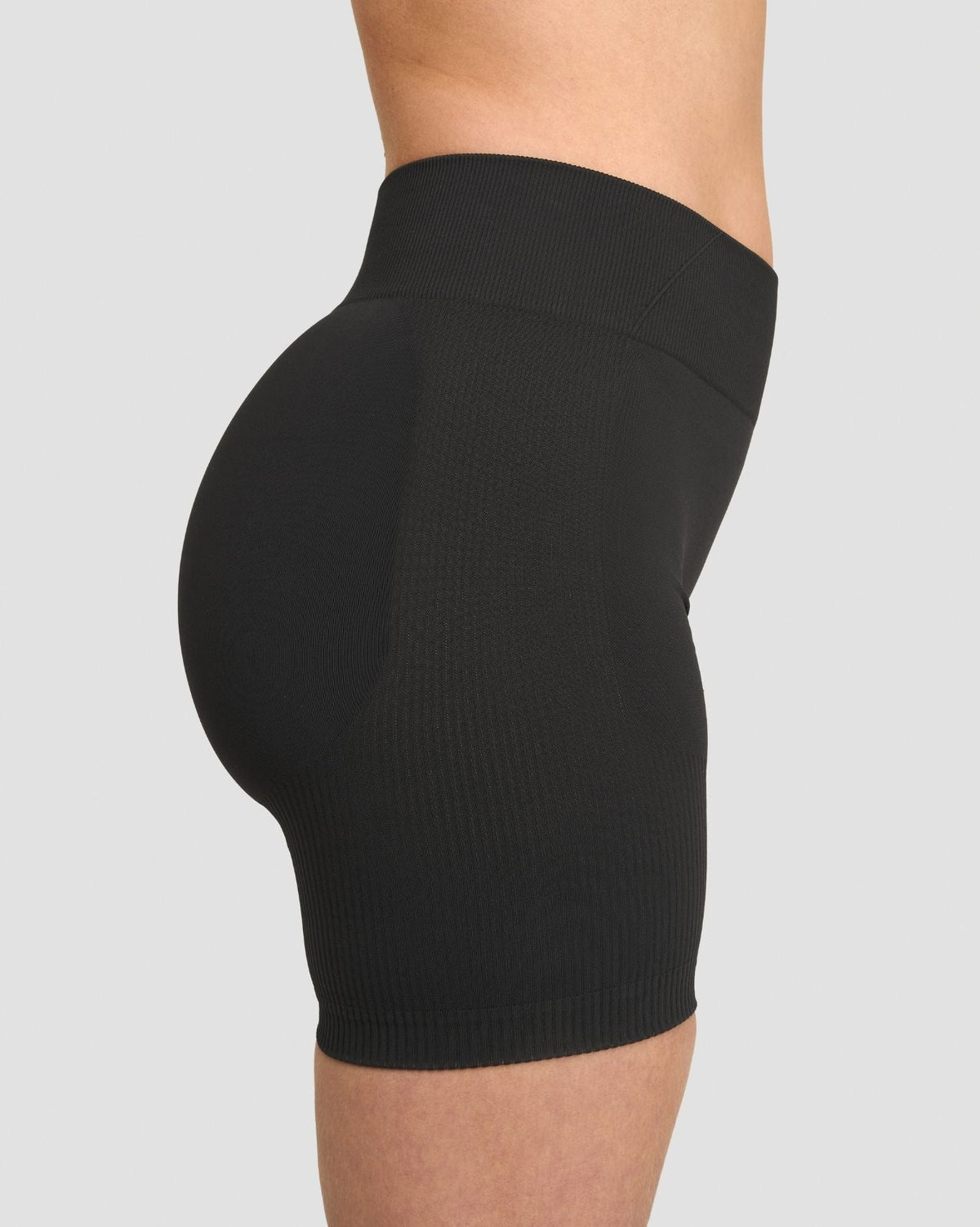 Elevate™ Sculpting Mid Waist Scrunch Shorts | Charcoal Grey