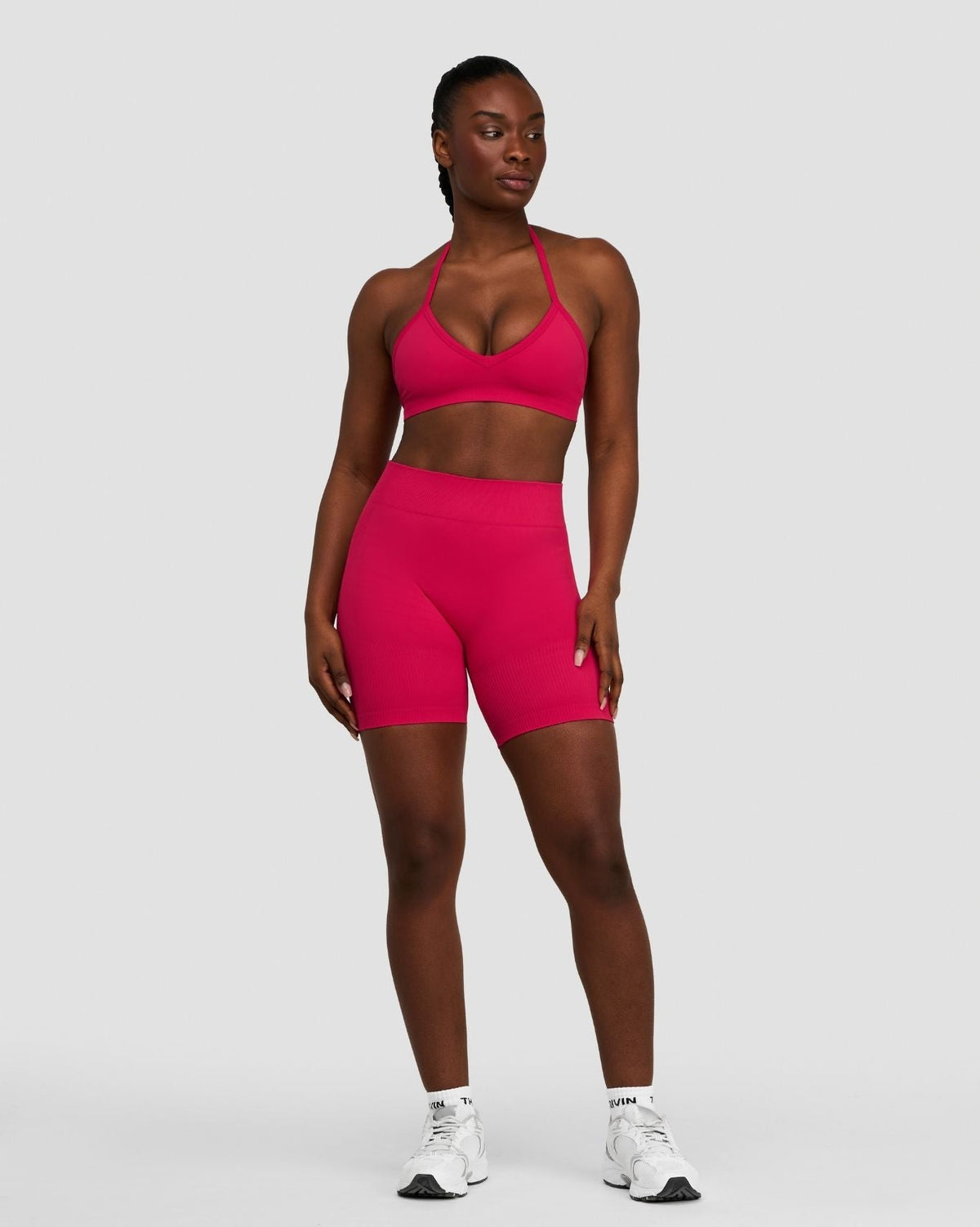 Elevate™ Sculpting Seamless Adjustable Halter Bra | Strawberry
