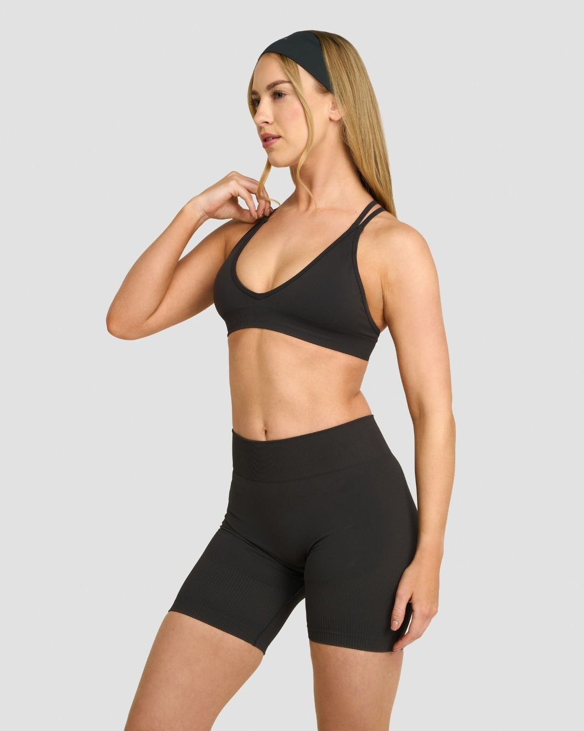 RiseFit Sculpting Seamless High Apex Bra Charcoal Grey