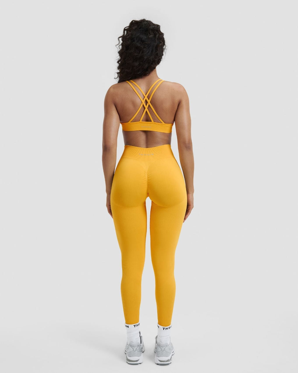 RiseFit Sculpting Mid Waist Scrunch Leggings Banana