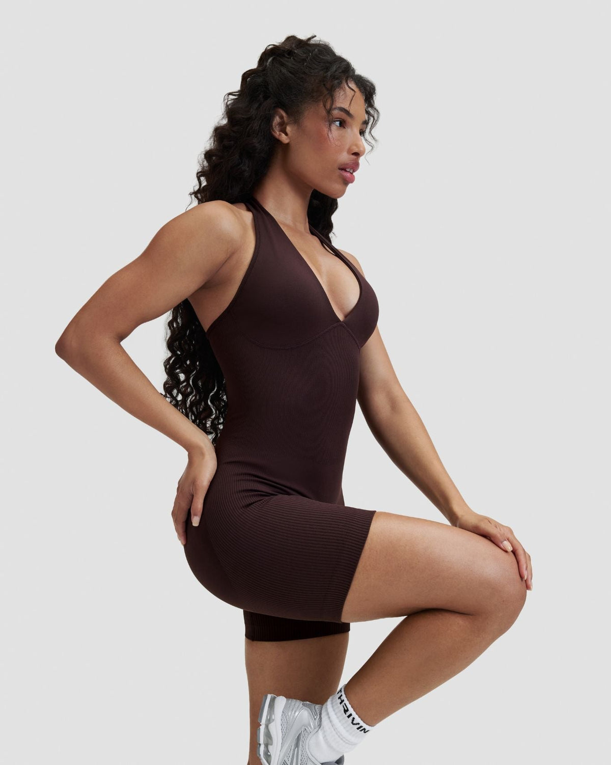 RiseFit Sculpting Halterneck All In One Coffee