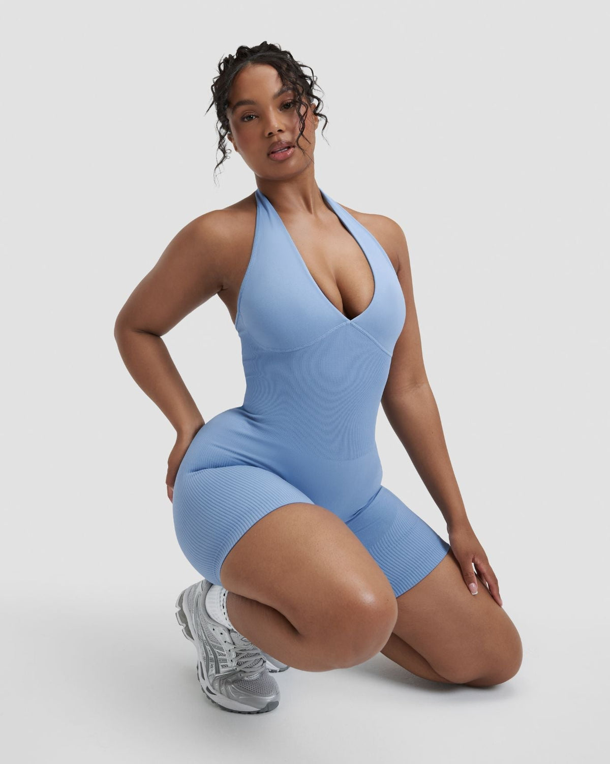 RiseFit Sculpting Halterneck All In One Endless Sky