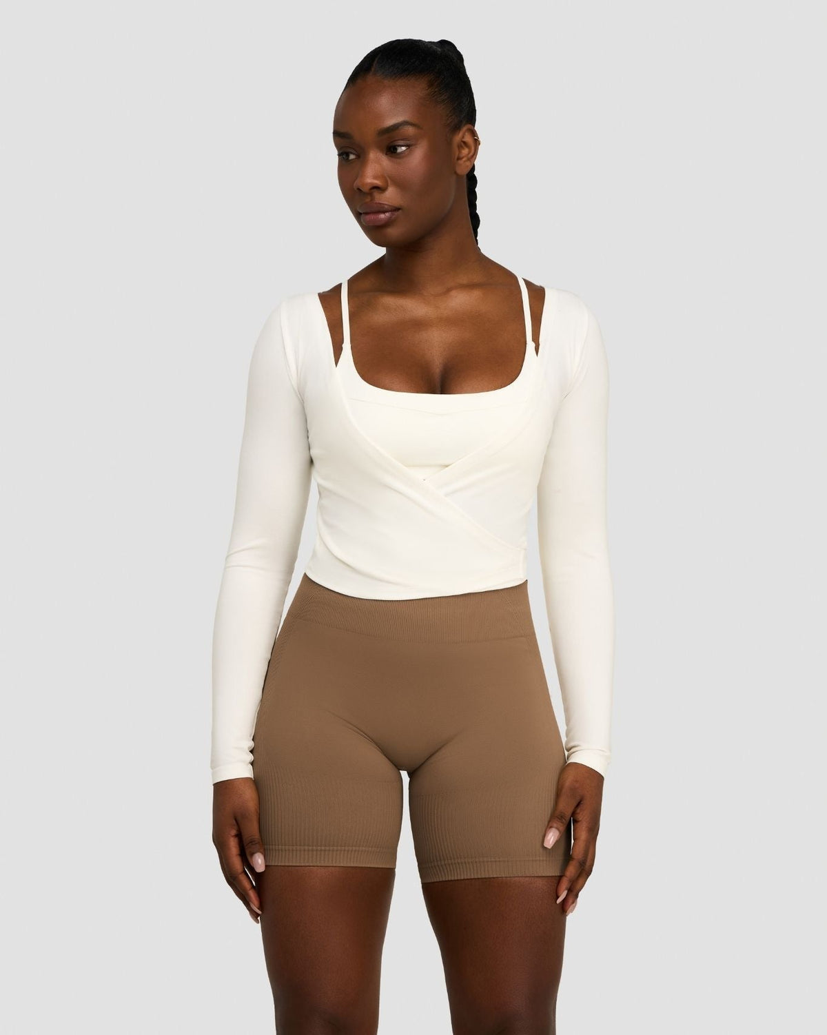 The Essential Collection Wrap Top Cream