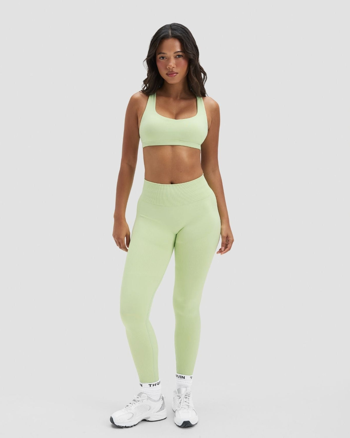 RiseFit Sculpting Medium Impact Multiway Bra Pistachio Green