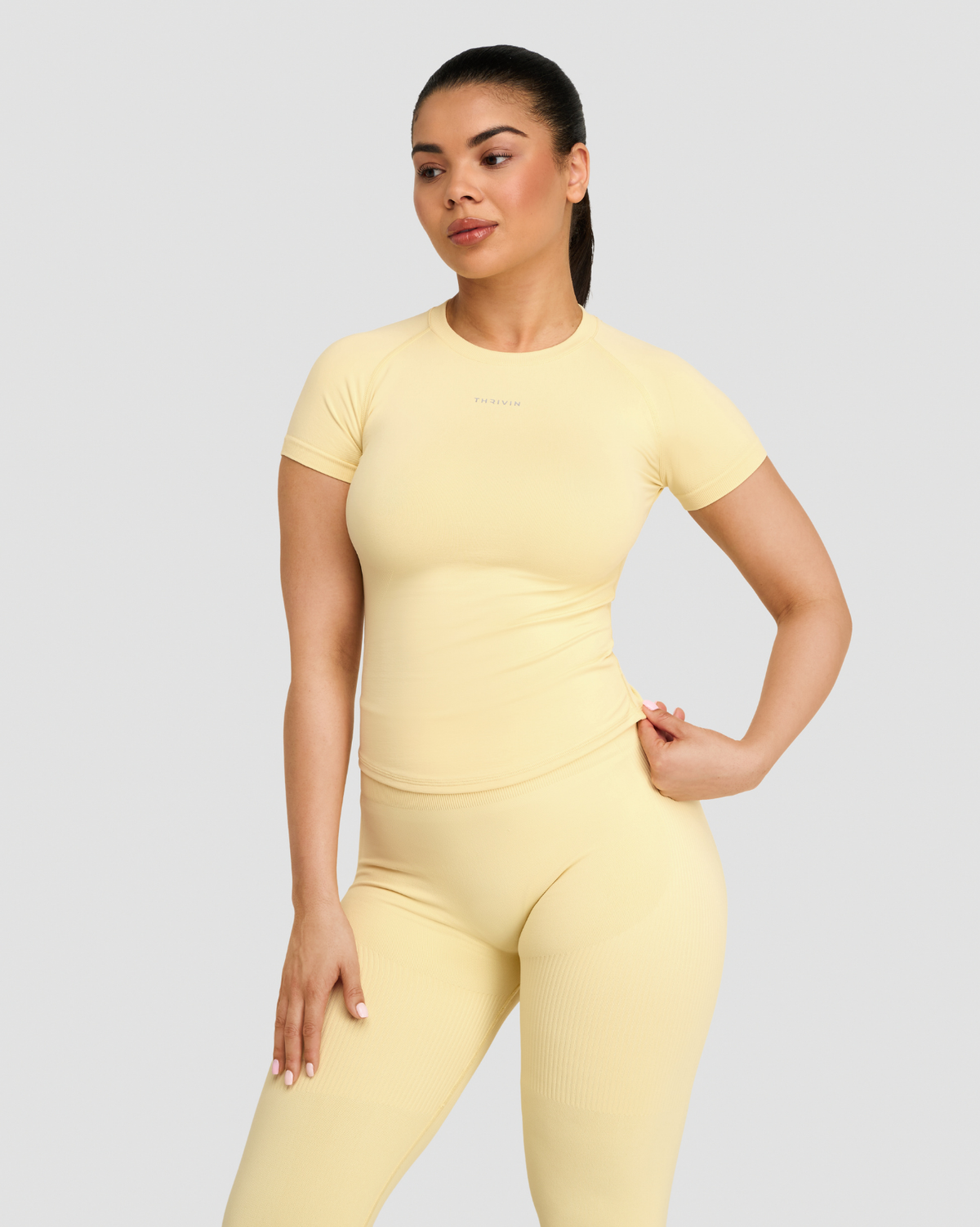 Elevate™ Compression T-Shirt | Golden Butter