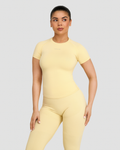 Elevate™ Compression T-Shirt | Golden Butter