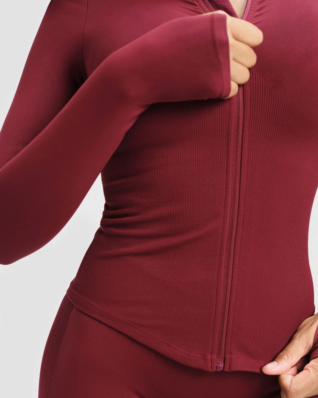 RiseFit Compression Long Sleeve Jacket Fine Wine