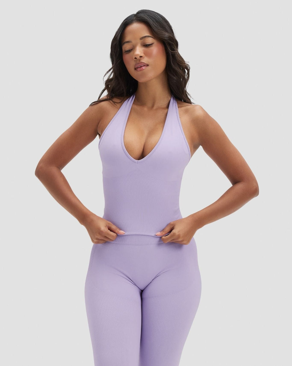 Elevate™ Sculpting Seamless Halterneck Top | Lilac