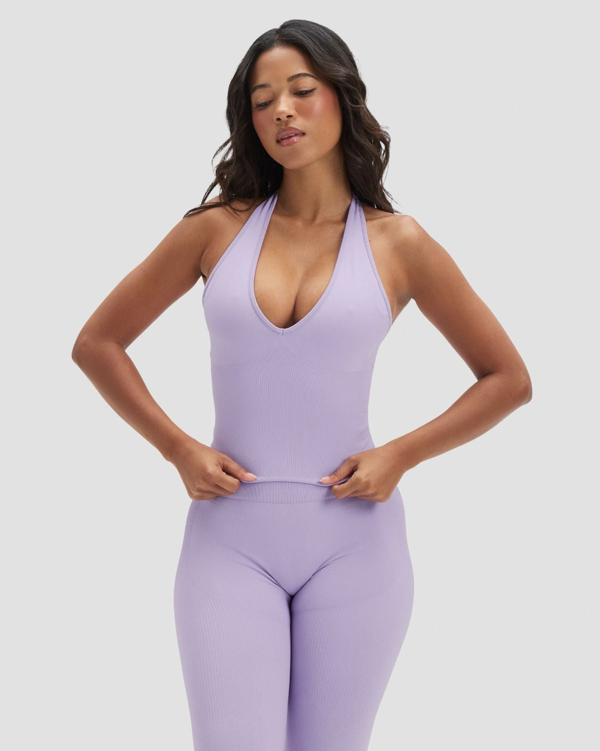 Elevate™ Sculpting Seamless Halterneck Top | Lilac