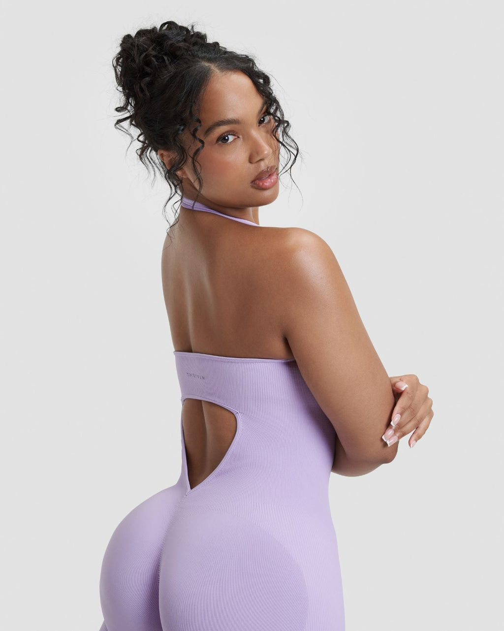 RiseFit Sculpting Halterneck All In One Lilac