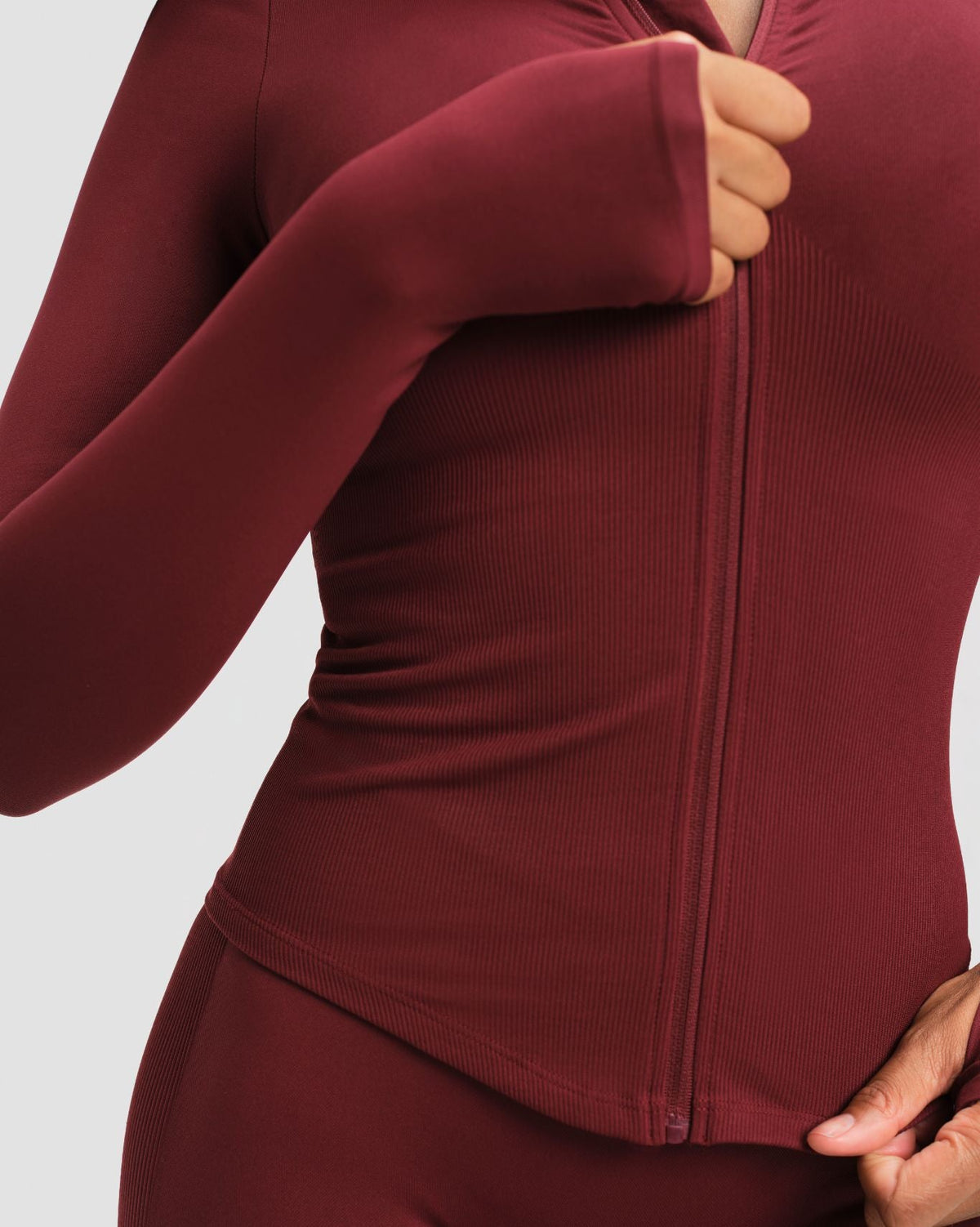 Elevate™ Compression Long Sleeve Jacket | Fine Wine
