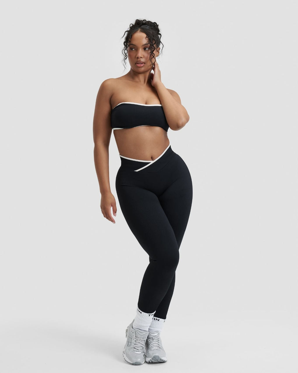 RiseFit Outline Bandeau Bra Night Black