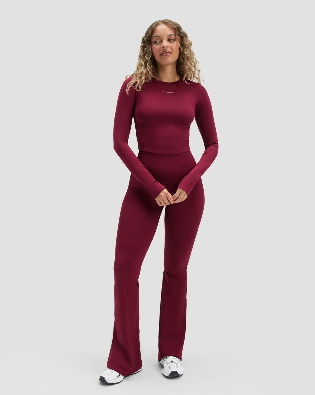 Elevate™ Compression Long Sleeve Top | Cherry Berry
