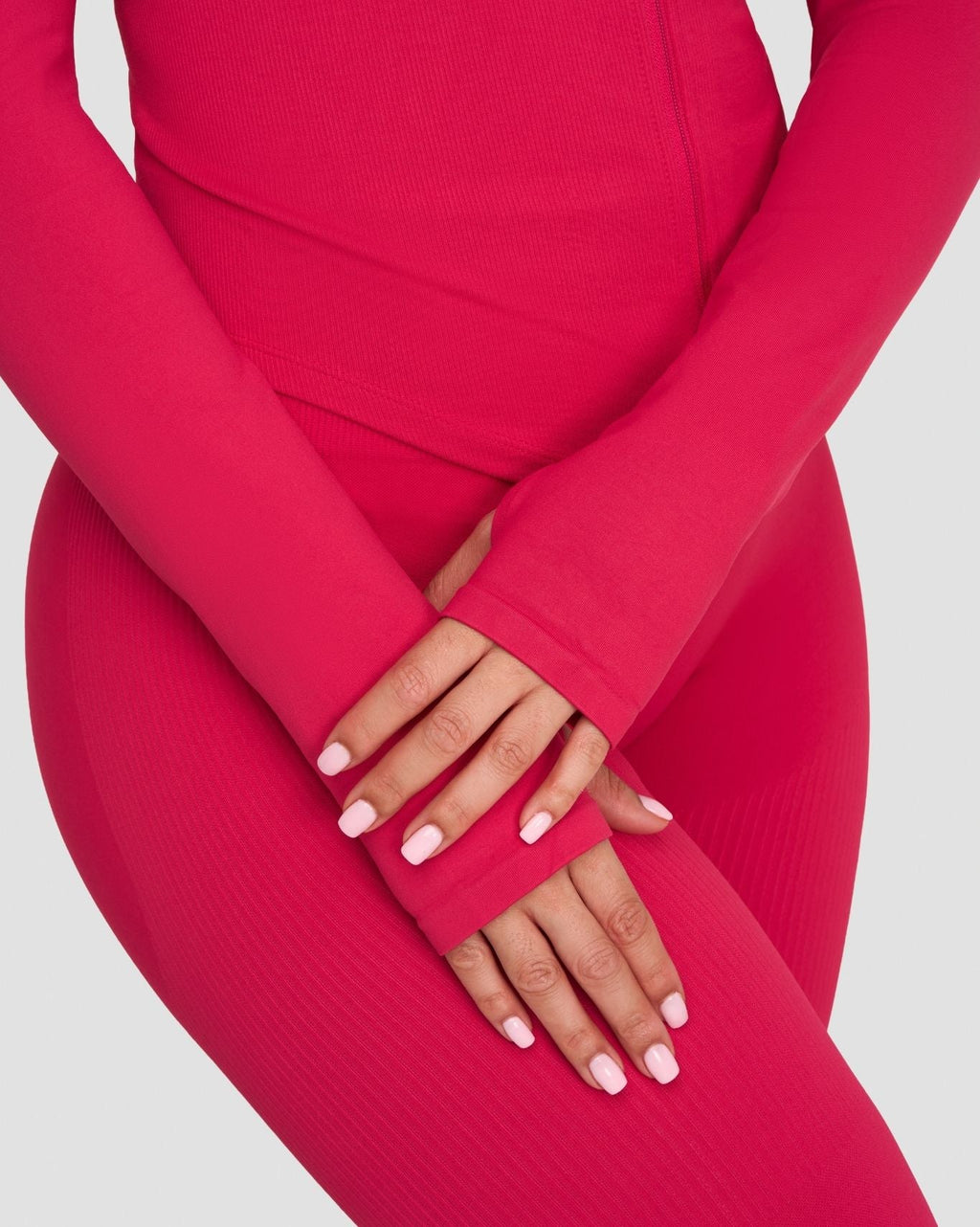 Elevate™ Compression Long Sleeve Jacket | Strawberry