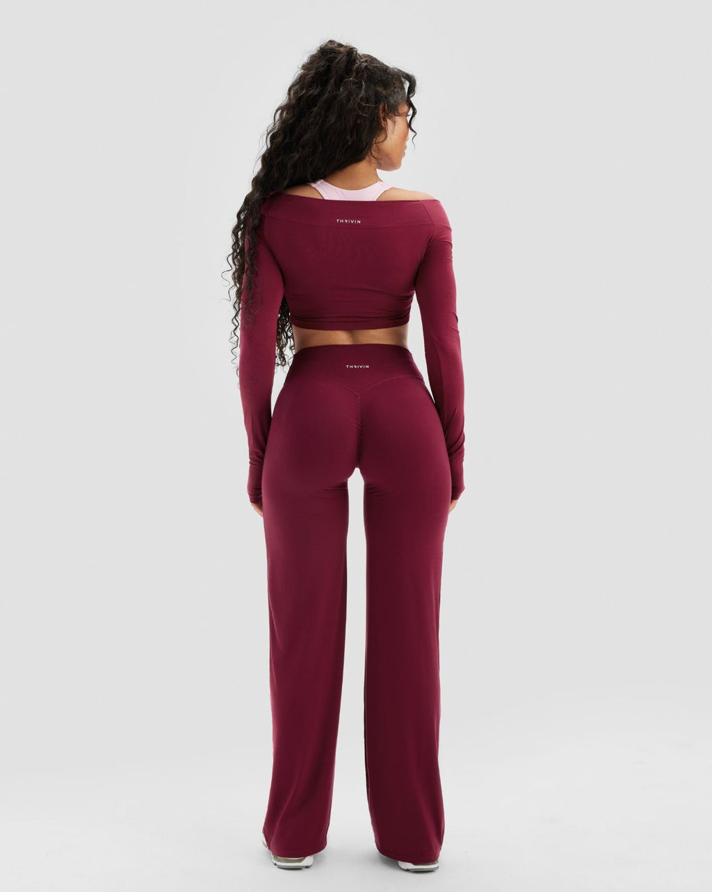 Essence Twist Knot Long Sleeve Top | Cherry Berry