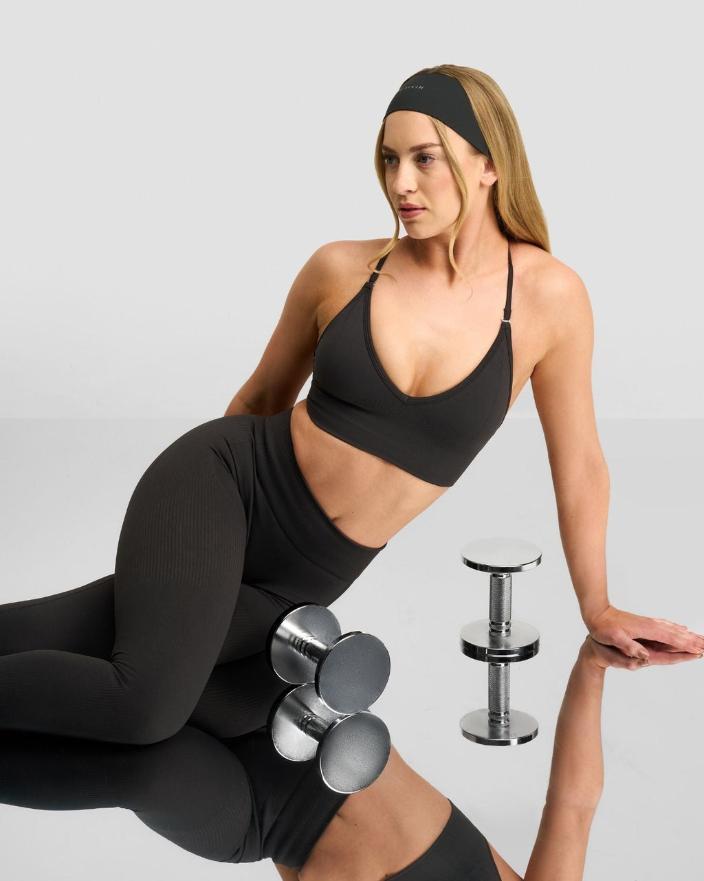 RiseFit Sculpting Mid Waist Scrunch Leggings Charcoal Grey