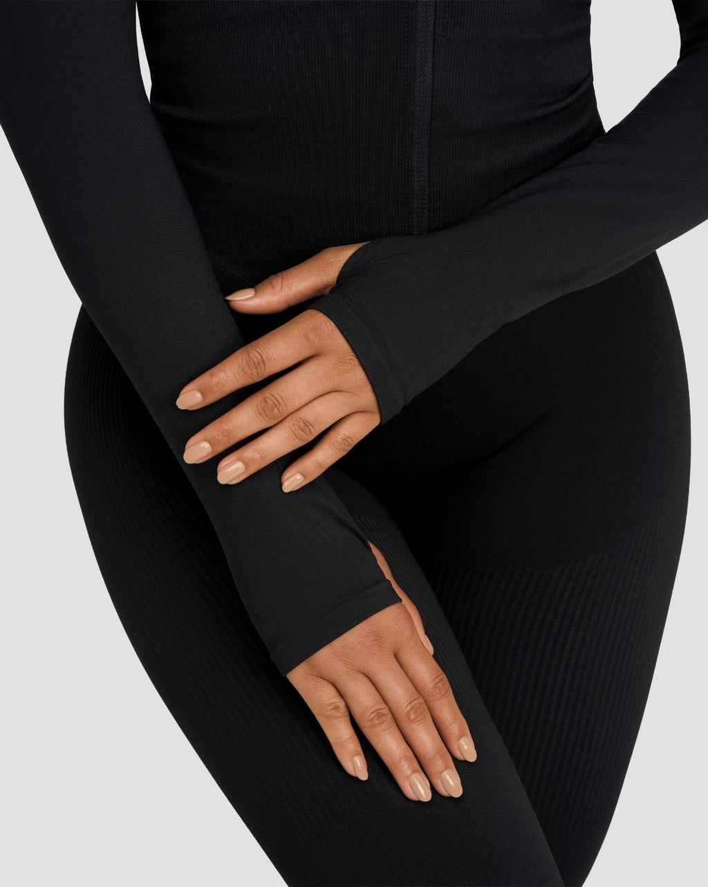 Elevate™ Compression Long Sleeve Jacket | Night Black