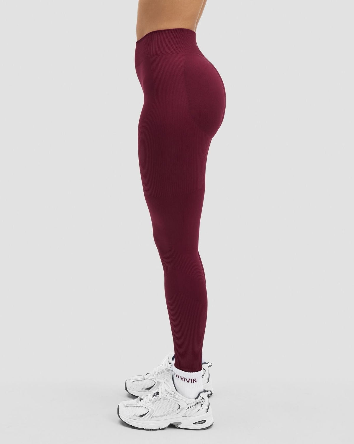 RiseFit Sculpting Mid Waist Scrunch Leggings Cherry Berry