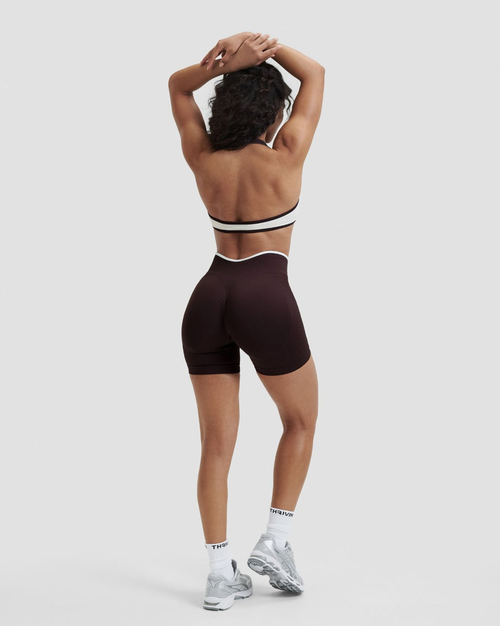 RiseFit Outline Halterneck Bra Cream
