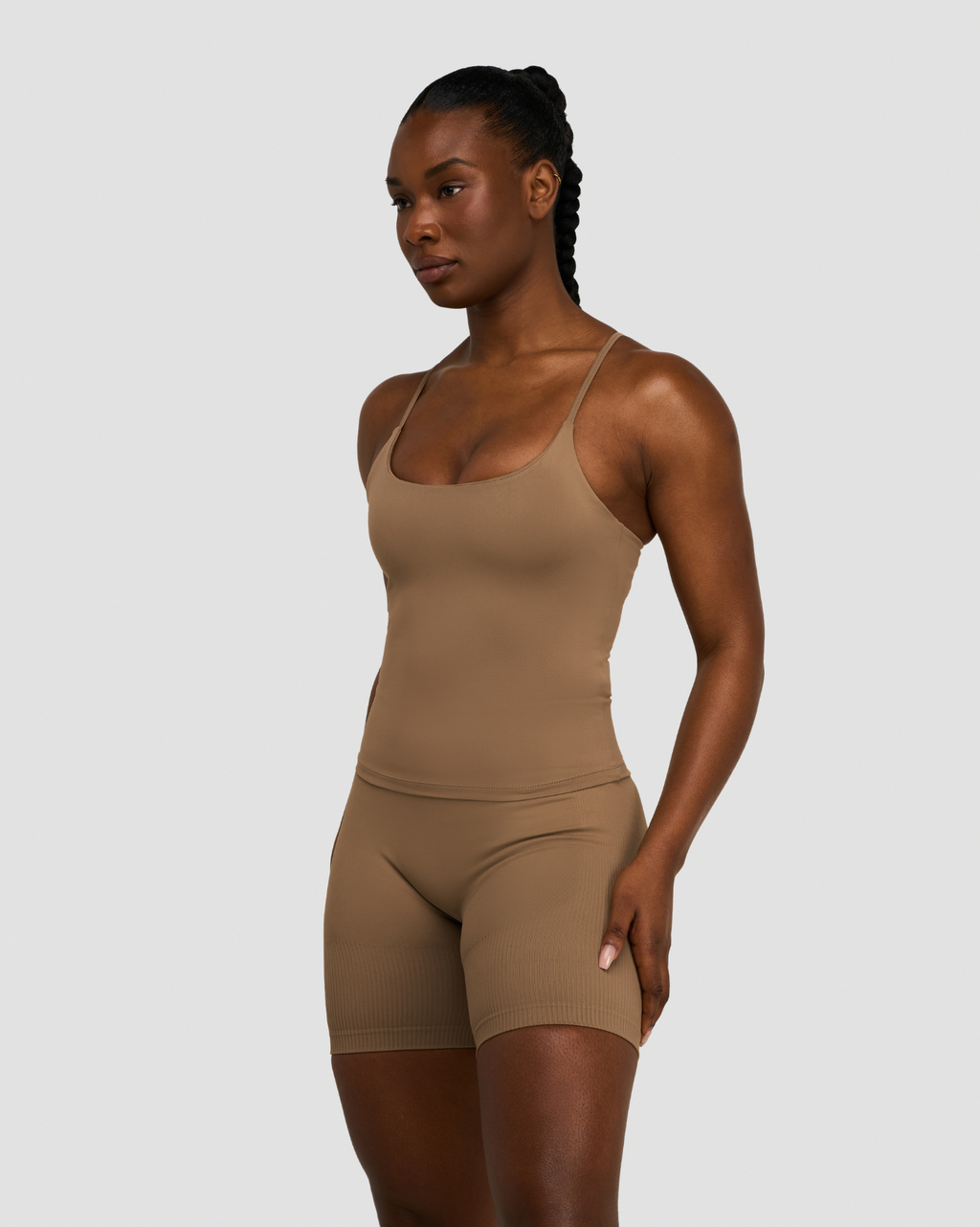 RiseFit Sculpting Seamless Scoop Neck Cami Toffee