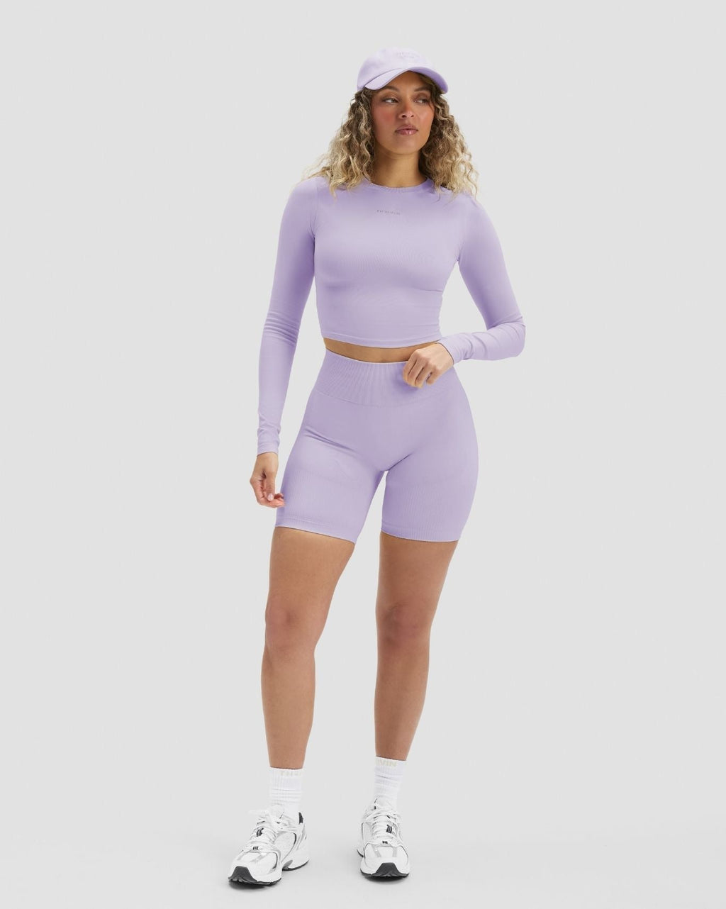 RiseFit Sculpting High Waist Scrunch Shorts Lilac