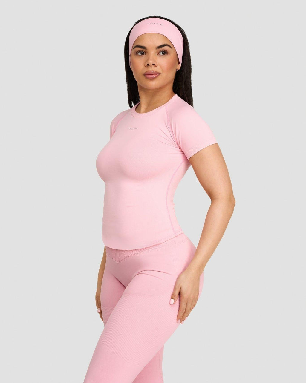 RiseFit Compression T-Shirt Cotton Pink