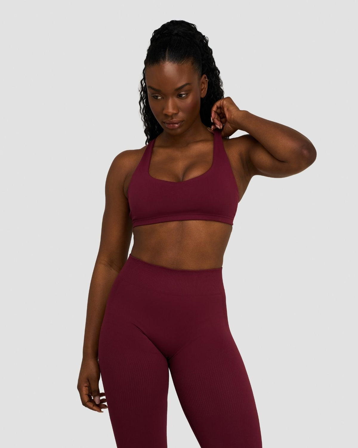 Elevate™ Sculpting Medium Impact Multiway Bra | Merlot