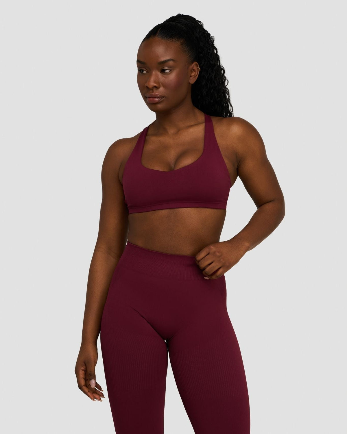Elevate™ Sculpting Medium Impact Multiway Bra | Merlot