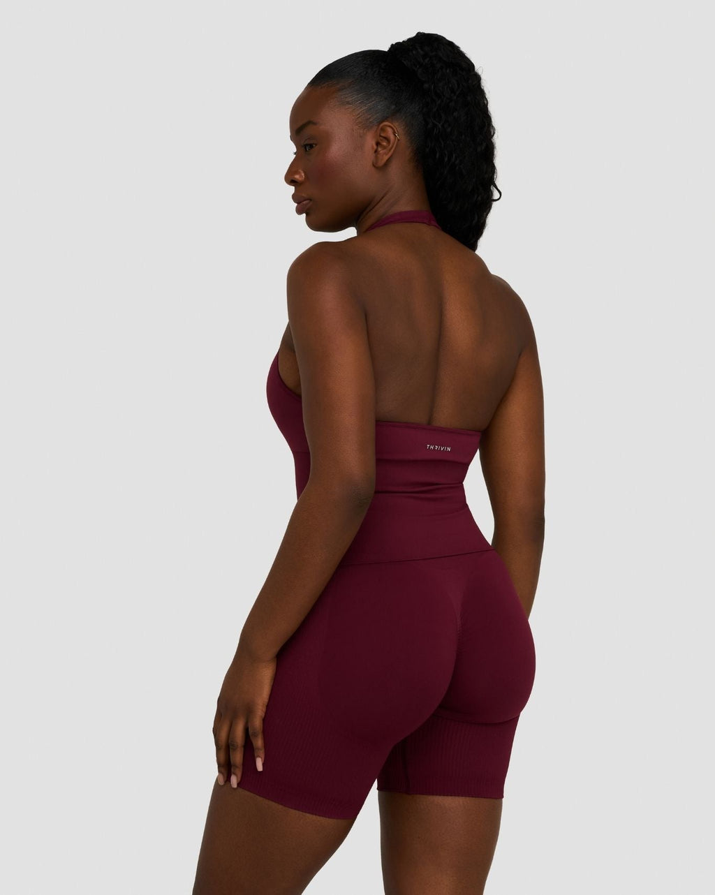 Elevate™ Sculpting Seamless Halterneck Top | Merlot