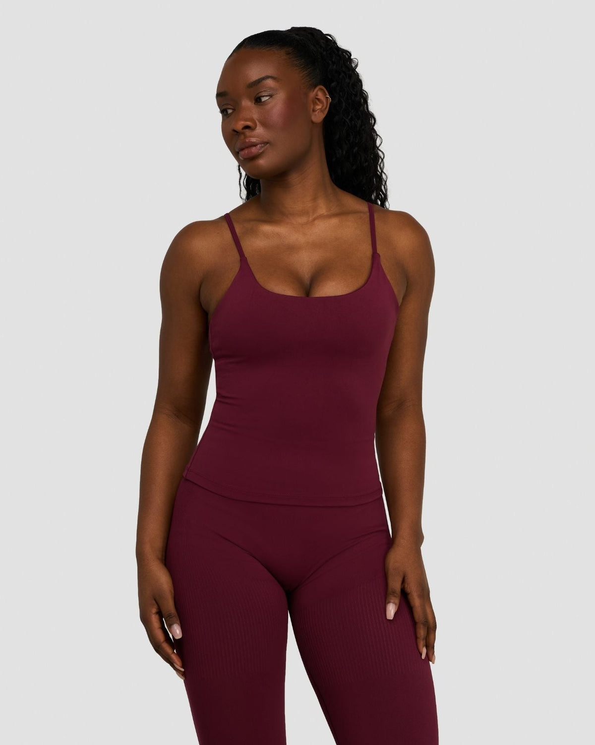 Elevate™ Sculpting Seamless Scoop Neck Cami | Merlot