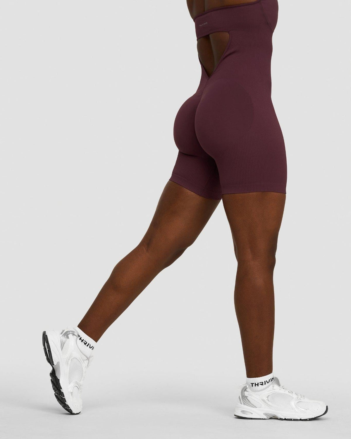 RiseFit Sculpting Halterneck All In One Dark Mauve
