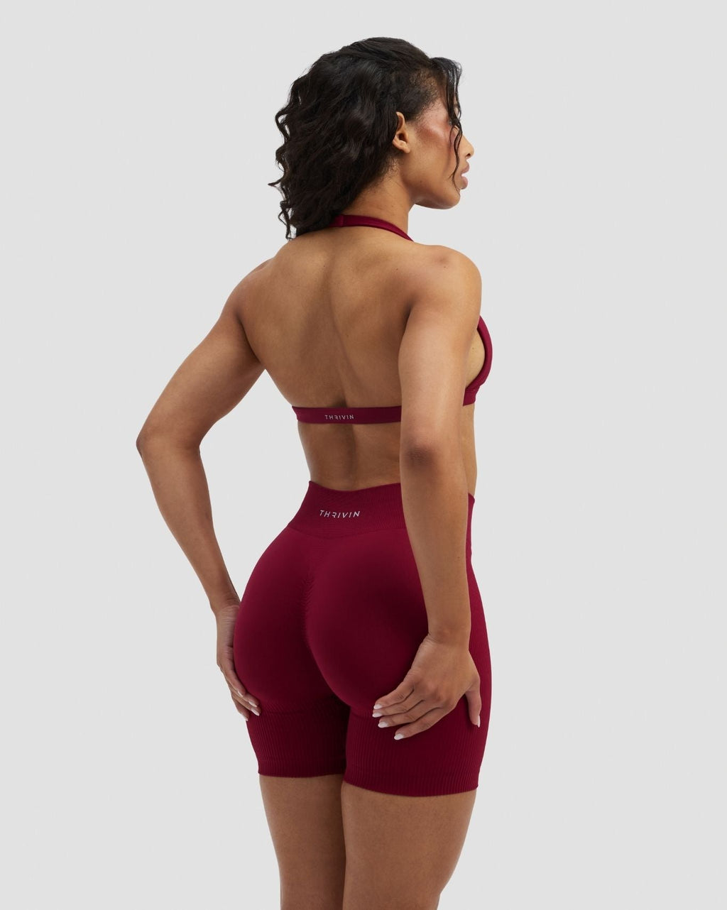 Elevate™ Sculpting Mid Waist Scrunch Shorts | Raspberry