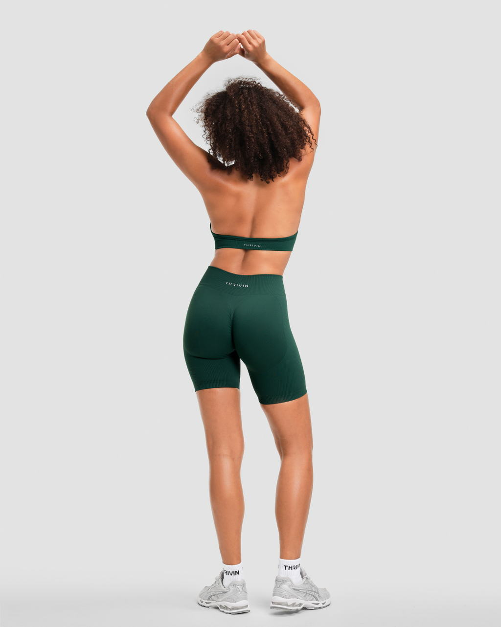 Elevate™ Sculpting Mid Waist Scrunch Shorts | Pine Green