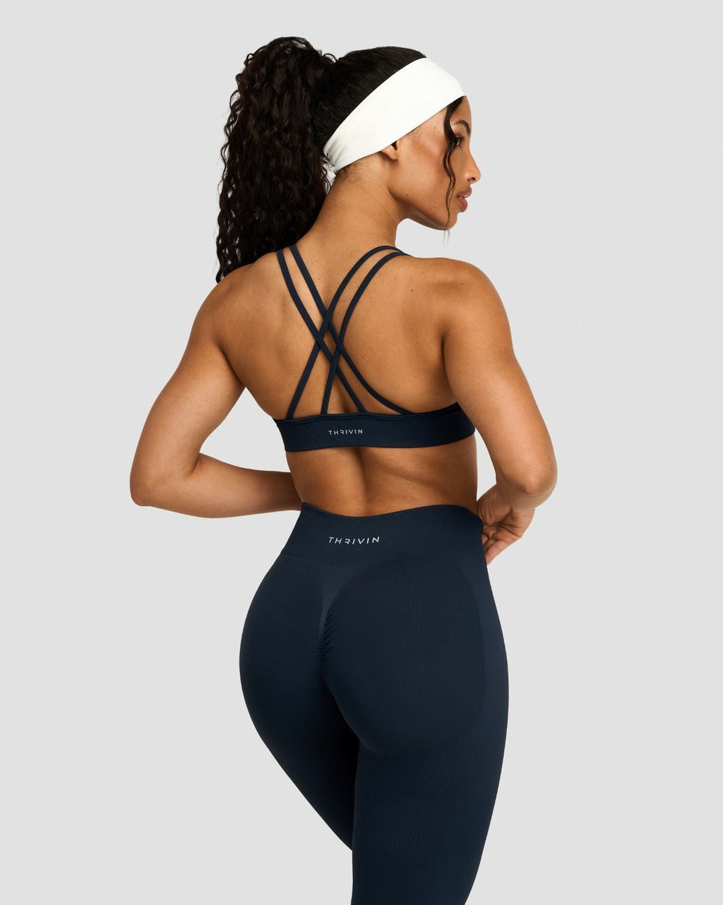 RiseFit Sculpting Seamless High Apex Bra Midnight Navy