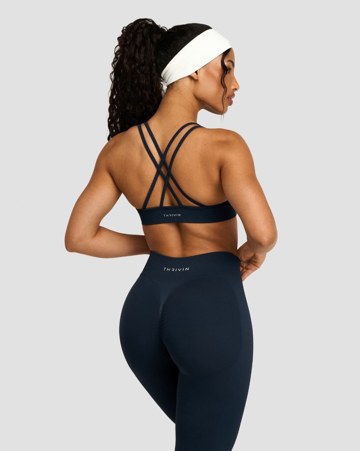 RiseFit Sculpting Seamless High Apex Bra Midnight Navy