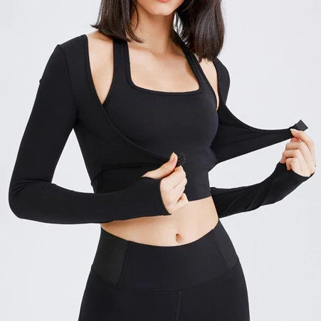 Active Jacket & Crop Top Set — RiseFit