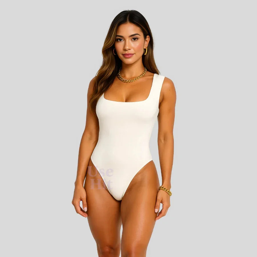 Square-Neck Bodysuit — RiseFit