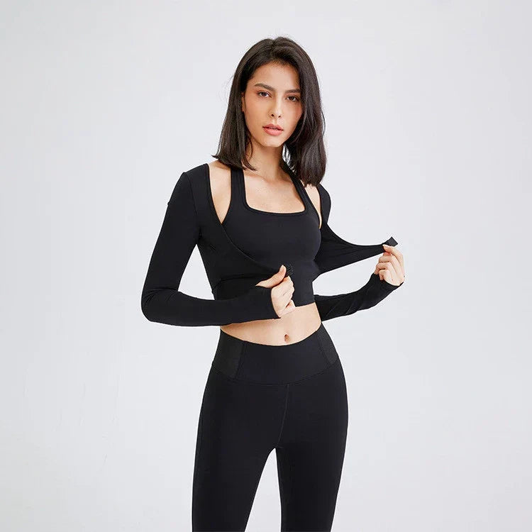 Active Jacket & Crop Top Set — RiseFit